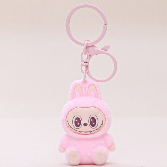 New Popular Hot! mini Pink Labubu Baby keychain dangeler figure - Picture 1 of 3